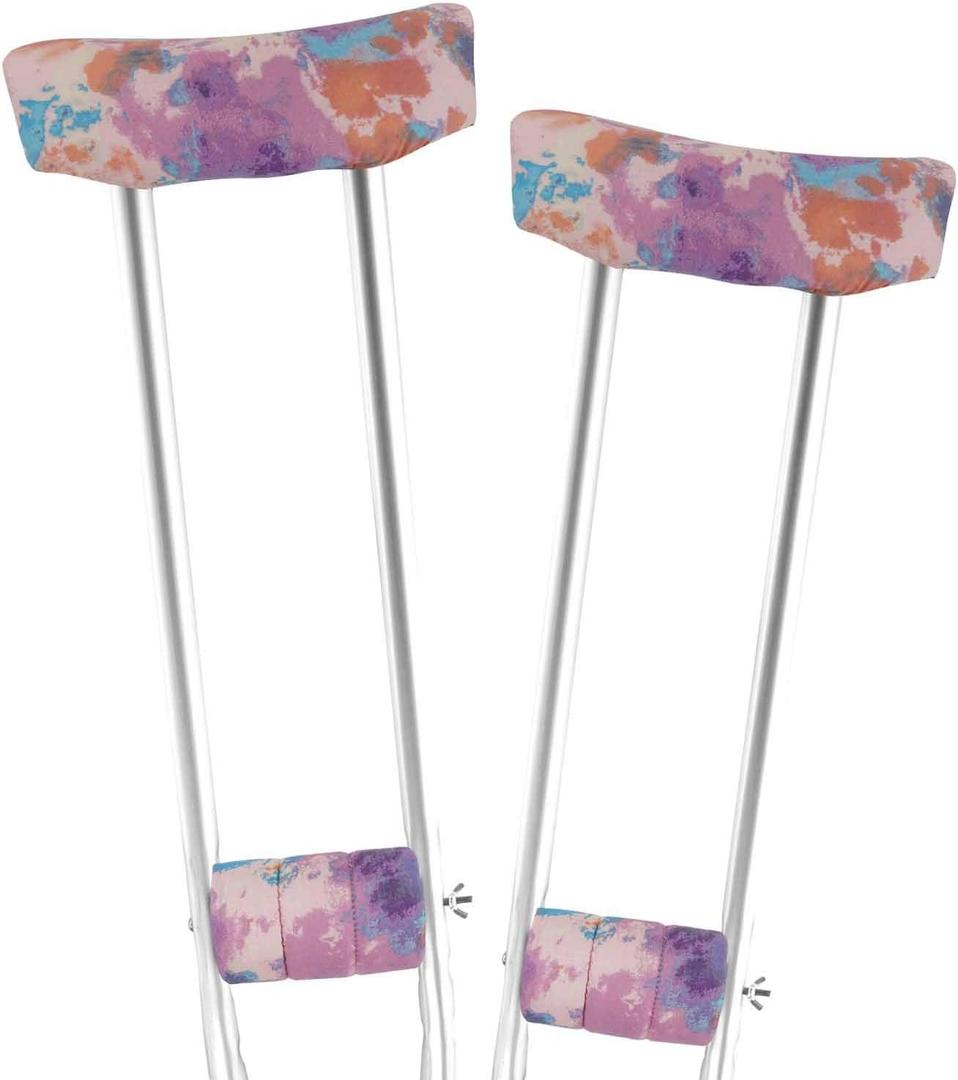 Crutch Pad and Hand Grip Covers Padding Washable Covers Crutch Underarm Crutch Cover Foam Crutch Padded Forearm Handle Pillow Covers for Walking Crutches for Armpits