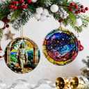 2 x Jesus Ornament | Christian Christmas Ornaments, Religious Christmas Decorations, Hanging Ornaments for Tree | Christian Home Decor | Christian Gift, Religious Gift, Lord Jesus Gifts for Easter