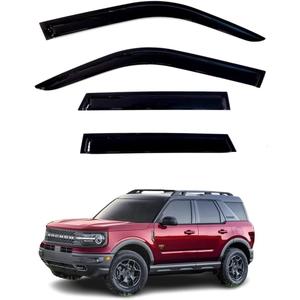 Window Visors Rain Guards Deflectors Fits Ford Bronco Sport 2021-2023