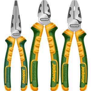 3-Piece High Leverage Pliers Set, 8" & 6" High Leverage Pliers, Black Polished