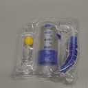 Breathing Exercise Device for Lungs, Lung Exerciser Device  5000ml Volumetric Deep Breathing Trainer with Flow Rate Indicator for Respiratory Health & Recovery (Transparent)