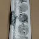 3 Lights Vanity Light, Polished Chrome Bathroom Wall Light Fixture Over Mirror, Modern Wall Sconce with Clear Glass Shade, Farmhouse Mount Lamp for Washroom, Living Room, Workshop