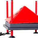 RentACoop 12x12 Inch Adjustable Heating Plate with Bonus Foldable Anti-Roost Cone for up to 20 Chicks | Small Chick Brooder Heat Plate  Energy-Efficient and Safer Than Heat Lamps