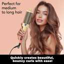 Farery 1.77-Inch Thermal Brush - Ceramic Ionic Heated Round Brush for 90's Full-Bodied Style, Volumizing, Smooth Hair & Natural Curls, Dual MCH Heating, Digital Display, 9 Temperature, Dual Voltage