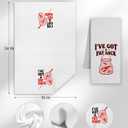 Red Lobster Coastal Kitchen Towels, Seafood Boil Party Supplies, Coastal Southern Crawfish Dish Tea Towels for Kitchen Decor, Beach Lobster Decorative Hand Towel for Bathroom, 16x24 Inch Set of 2