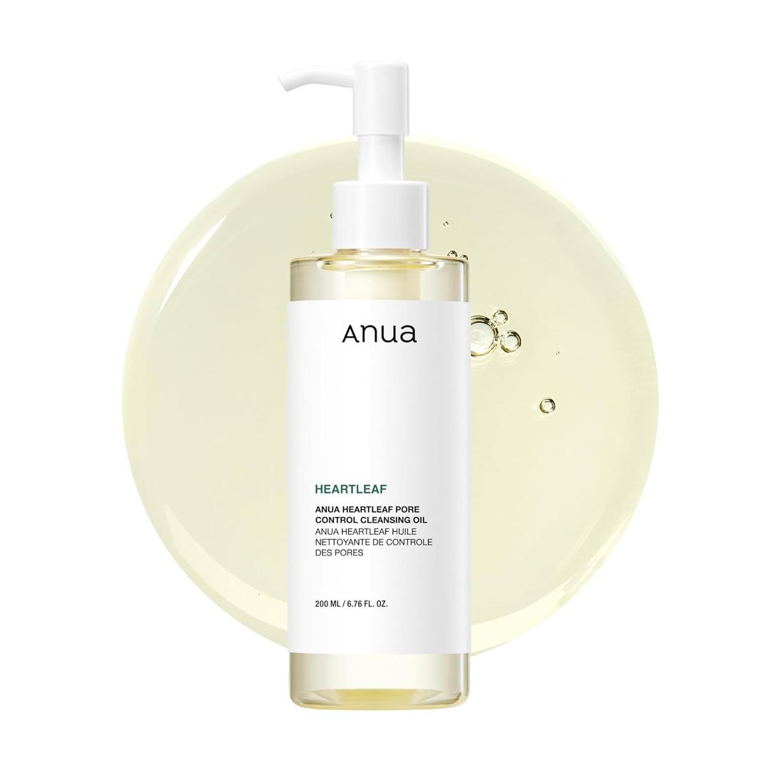 Anua Heartleaf Pore Control Cleansing Oil, Oil Cleanser for Face, Makeup Blackhead Remover, Korean Skin Care 6.76 fl oz(200ml) (original)
