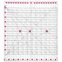 3 x Quilting Ruler for Precise Fabric Cutting, 11.5 x 10.5 Inch Slotted Ruler for Quilting and Sewing, Acrylic Quilt Strip Cutting Tool with 22 Grooves, Pink