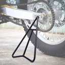 Eapele Triangle Stand for Dirt Bike, Solid Steel Structure Dirt Bike Stand, Universal for 80-500cc Supermoto Motocross Enduro Pit Bike-Black