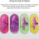 2 x Boo Boo Ice Pack for Kids, Small Ice Pack for Injuries Cold Compress Gel Pack Cold Therapy for Scrape Knee, Bump Head, Hurt Elbow, Hit Thumb (4 Count (Mermaid))