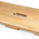 Wood Fitness Board Fitness Board Exercise Platform, Resistance Band Foot Plate or Wooden Exercise Board for Resistance Band Exercises and Total Body Home Gym