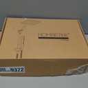 Shower Heads with Handheld Combo, 10 Inch High Pressure Rain Shower Head, Height Adjustable Dual 2 in 1 Shower Head System with Stainless Steel Hose, Matte Black