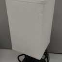 Bedside Table Lamp with Touch Control & USB C+A Charging Ports LED Desk Lamp with 2 AC Outlets, Minimalist Nightstand Light with Black Fabric Shade for Bedroom, Living Room, Office, White