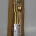 Gold Tension Curtain Rod 31-63Inch, Shower Rods for Bathroom,Adjustable Tension Curtain Rod No Drilling for Window,Closet, Room Divider,Stainless Stee Spring Tension Rod