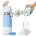 Portable Bottle Warmer for Travel - 17oz Portable Milk Warmer for Baby with Patent-Designed Formula Storage, 16000mAh Bottle Warmer On The Go for Breast Milk & Formula, Ideal for Car Outdoor