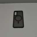 Rayboen for Samsung Galaxy S21 Case, Compatible with Magsafe, Translucent Frosted Silky Durable Shockproof Magnetic Phone Cover for Samsung S21 5G with Anti-Scratch Hard PC Back, Matte Black