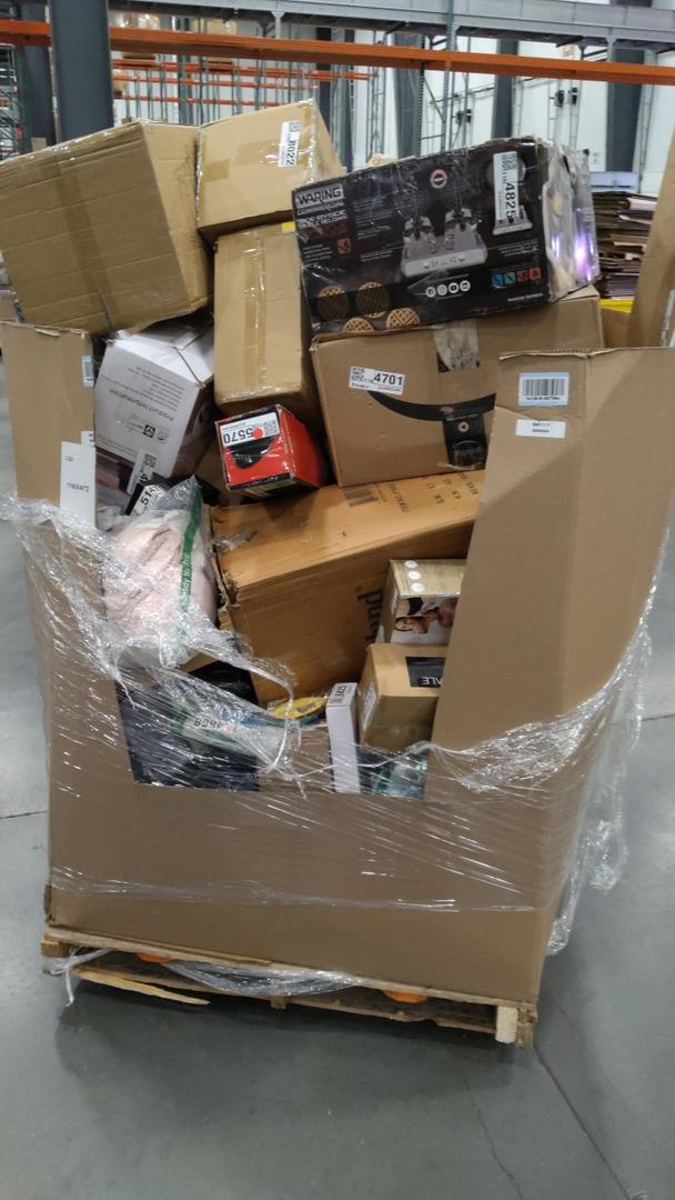 pallet of salvage items