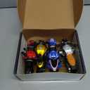4-Pack Pull-Back Motorcycle Toys - Friction Powered Kids Toy Cars with Lights, Sounds & Automatic Drive for Boys & Girls Aged 3-12