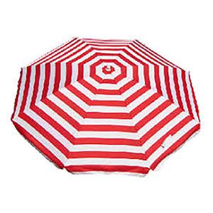 Banz Noosa UV Beach Umbrella, NOOSAR, Red and White, Red & White Stripe, 180cms