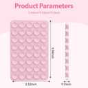 5 x 2 Pack Silicone Sticky Grip Holder for Cellphone, Silicone Suction Cup Phone Case Mount Double Sided, Hands-Free Phone Accessories Strong Grip Holder for Selfie and Video (Light Pink)