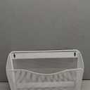 Veemoon Wall Mounted Metal Mesh File Organizer Versatile Hanging File Holder for Documents Magazines and Newspapers Sleek White Design for Space Optimization