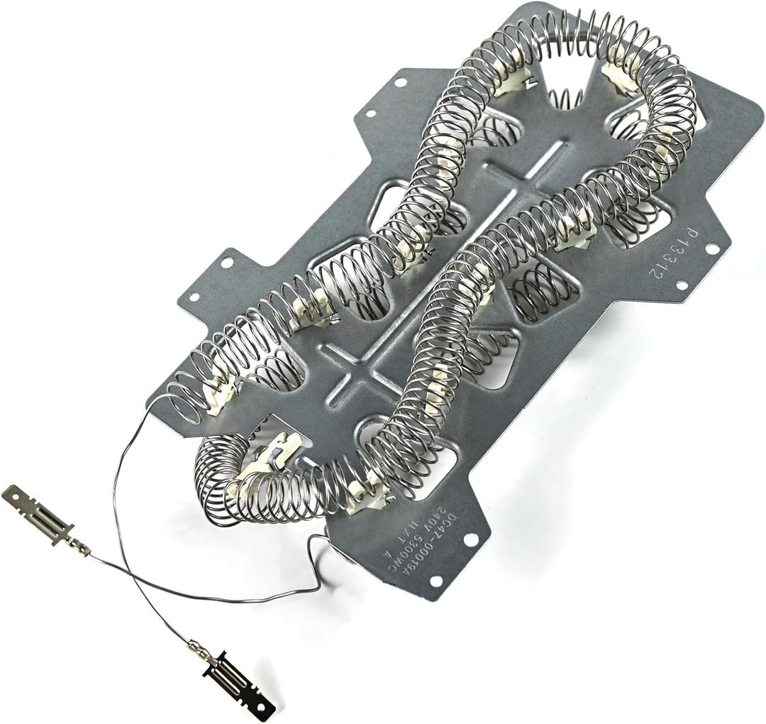 DC47-00019A Dryer Heating Element Replace 35001247, AP4045884,AH2038533,Fit for Dryer Model DVE50R5400V/A3 DVE50M7450W/A3 DV40J3000EW/A2 DV42H5200EP/A3