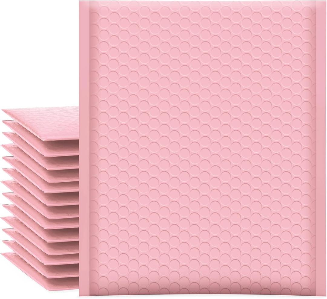 UCGOU Bubble Mailers 7.25x12 Inch Light Pink 25 Pack Poly Padded Envelopes Small Business Opaque Packaging Postal Self Seal Waterproof Boutique Bulk Mail Shipping Bags for Jewelry Makeup Supplies #1
