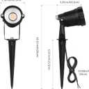 Low Voltage Landscape Lights Outdoor: 7W 700LM LED Landscape Lighting with Connectors for Tree Garden Yard Pathway | 12V 24V Warm White 2700K Spotlights | IP65 Waterproof | 24 Pack