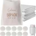 Calvana Complete Cold Brew Coffee Filter Replacement Set – Includes 10 Reusable Felt Filters and 50 Paper Filter Bags – Compatible Cold Brew Maker Systems