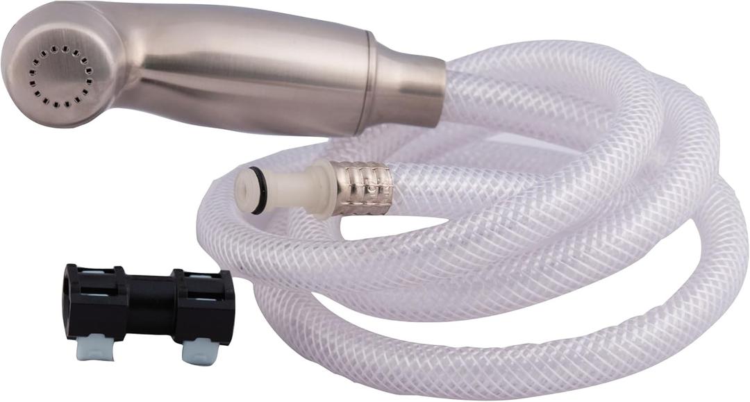 Moen Stainless Replacement Kitchen Side Spray Head and Hose Assembly with Duralock Quick Connect, 136103SL