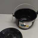 MIRRO 3.0qt Enamel Convex Kettle, Black