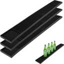 3 Pcs 24 x 3 Inch Rubber Bar Mats, Non-Slip Bar Service Spill Mat, Black Rubber Bar Mat, Bar & Wine Tools, Bar Mats Set for Countertop, Cafe, Bar, Kitchen, Restaurant, Hotel