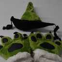 Tiger dinosaur panda Paw Gloves Headband and Tail Costumes Set Cosplay Tiger Leopard Animal Paw Gloves