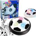 Hover Soccer Ball, Hover Ball with Music & LED Lights and Soft Foam Bumpers to Protect Furniture, Kids Toys for 2-16 Year Old Boys/Girls, Excellent Indoor Fun. 2 Pieces