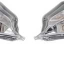 TRQ 2 Piece Driver & Passenger Side Front Turn Signal Light Assembly Set Compatible with 2015-2017 Toyota Camry XLE XSE Hybrid XLE TO2530154 TO2531154