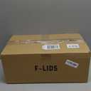 JAYEEY 22OZ Disposable Kraft paper bowls with lids, Rectangle Food containers Soup Bowls Party Supplies Treat Bowls 50 PACK