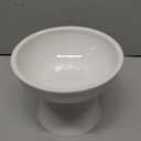 LoeJan Elevated Cat Food and Water Bowls Set, Extra Wide and Raised Ceramic Bowls, Anti-Vomit Whisker-Free Pressure Cat Feeder for Kittens to Adult Cats and Small Dogs (White, Water Bowl)