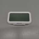 Peakeep Night Light Digital Alarm Clock Battery Operated with Indoor Temperature, Desk Small Clock (White)