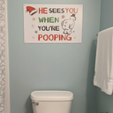 Hedgehog Bathroom Decor, Funny Hedgehog Welcome Mats for Bathroom Washroom Restroom Toilet, Funny Door Mat for Outdoor Indoor Porch Entryway, 17x30 Inches,