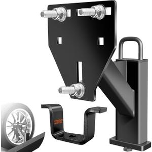 Stake Pocket Spare Tire Mount, Trailer Spare Tire Mount Fit fits 99% of Spare TiresSpare Tire Mount for Utility Trailer Capacity 160 Lbs, Fits 2 Size Stake Pocket