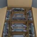 KOMUEE 10 Packs 22 oz Glass Meal Prep Containers, Glass Food Storage Containers with Lids, Airtight Lunch Boxes BPA Free, Microwave and Freezer Safe (Gray)