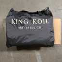 King Koil colchn de aire de tamao queen con bomba de aire integrada, la mejor cama inflable de tamao queen, colchn de aire elevado con parte superior acolchada (Negro -), Queen