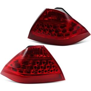 Tail Lights Assembly Driver & Passenger Side Compatible with Accord 2006-2007 Pair Taillight Taillamp HO2818130 HO2819130 33551-SDA-A32 33501-SDA-A32