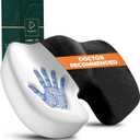 Seat Cushion for Office Chair Memory Foam Coccyx Pain Relief Cushion Pillow for Back Support Non-Slip Seat Pad for Office Desk (Black)