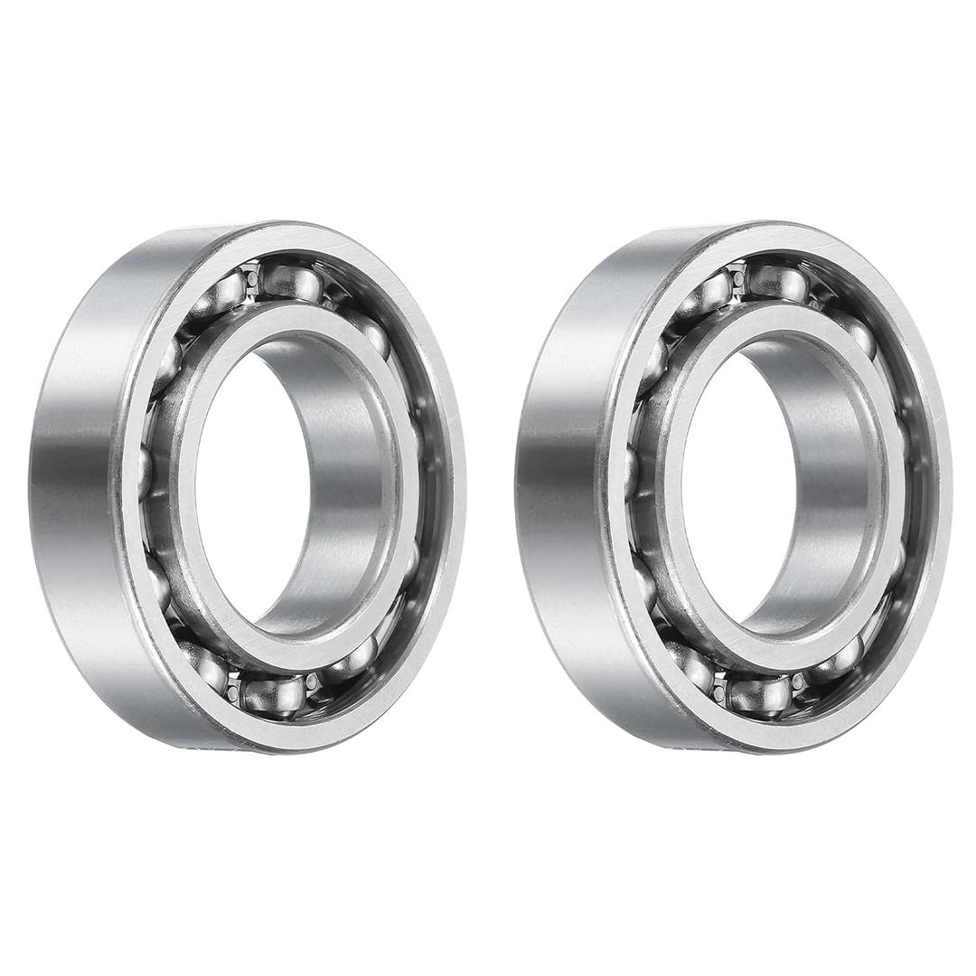 uxcell 2pcs 6006 Deep Groove Ball Bearing, 30 x 55 x 13mm C3 Open Type Chrome Steel Bearings ABEC3(P6)