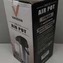 85 oz (2.5L) Airpot Coffee Carafe with Pump, Insulated Stainless Steel Coffee Dispenser, Coffee Carafes for Keeping Hot/Cold, Hot Beverage Dispenser for Party (84.5 Ounces, 1 Pack)