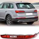 KAKSEY Rear Bumper Reflector Tail Light Fog Lamp Compatible with Audi Q7 2016 2017 2018 2019 2020 2021 2022 Replace 4M0945095A (Left Driver Side)