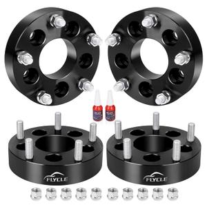 5x5.5 to 5x5 Wheel Adapters Compatible with JK WK WJ XK Wheels on Ram 1500 Vehicle, 1.5 inch 5x139.7mm to 5x127mm Forged Adapter with 1/2-20 Studs & 87.1mm Center Bore