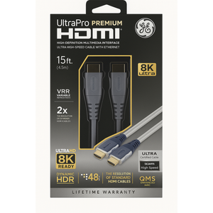 UltraPro Premium HDMI 15ft 8K UHDR Ultra High Speed Cable With Ethernet