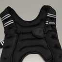 Weighted Vest, 8lb Weight Vest with Reflective Stripe, Weighted Vest for Men Women Workout Equipment for Strength Training, Running, Jogging, Fitness, Weight Loss (Black with Bag)