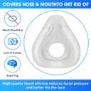 2 Packs Replacement Cushion for AirFit F20, Reliable Seal & Softer Fit, Compatible with Original Frame, Accessories Replacement Supplies (Medium)